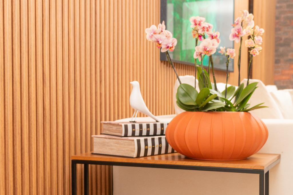 Jardim sustentável com plantas nativas e horta em casa