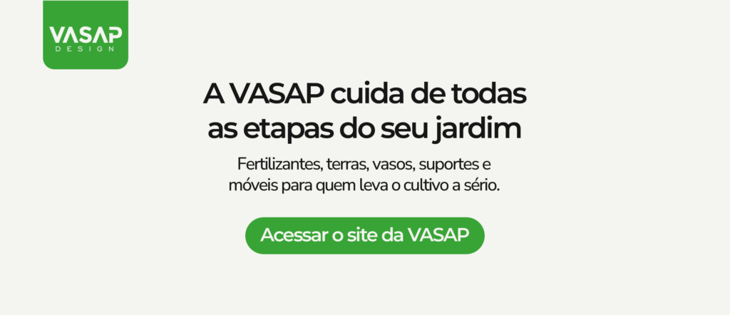 Coleção de vasos Vasap reciclados com plantas saudáveis